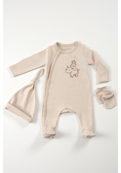 Tinylamb Cute Friends 3 Parça Yenidoğan Mini Hastane Çıkış Seti Yeşil