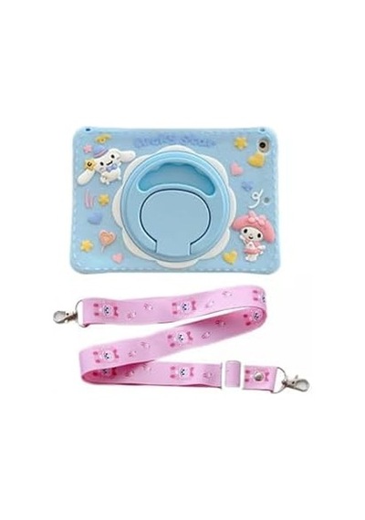 Ipad 10.9 10. Nesil A16 2025 Ile Uyumlu Lucky Star Mavi Çocuk Askılı Standlı Tablet Kılıfı, Lucky Mavi