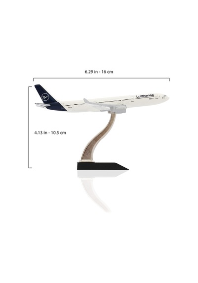 Zekupp 1:400 Lufthansa Metal Airbus A330-300 Model Uçak