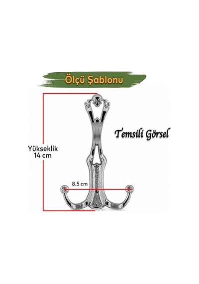 Askılık Antik Renk 60x72x41 Mm Diğer