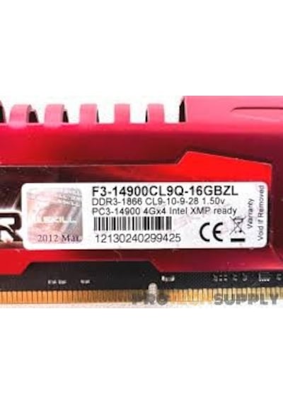G.skıll Ripjaws Z F3-14900CL9Q-16GBZL 16 Gb 4x4 Gb 240-Pin DDR3 1866 MHz CL9 Masaüstü Ram Bellek