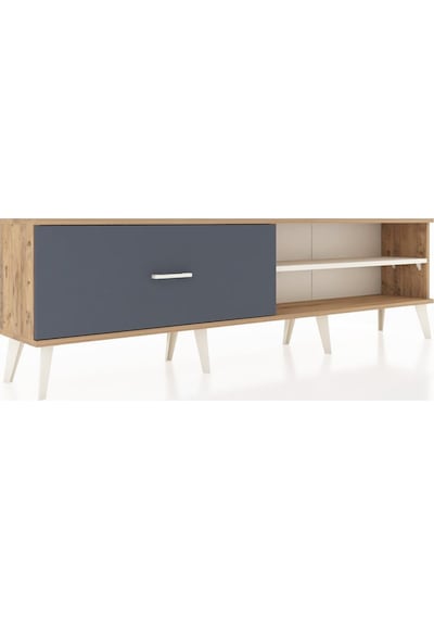Arges Tv Ünitesi Tek Raflı Tek Çekmeceli 176x30x51 Çam-aytaşı/antrasit Aytası/antrasıt Arges Tv Ünitesi Tek Raflı Tek Çekmeceli 176x30x51 Çam-aytaşı/antrasit Aytası/antrasıt