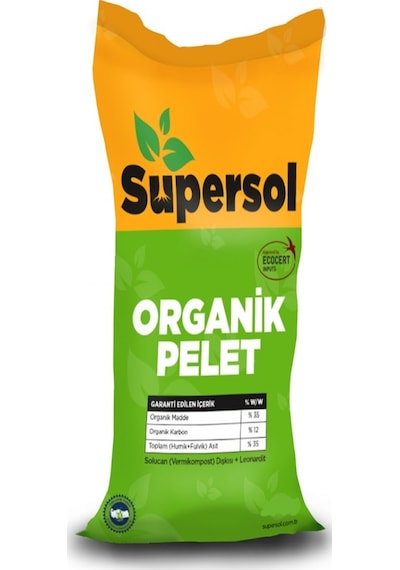 1 KG Supersol Organik Pelet Solucan Gübresi Ve Leonardit