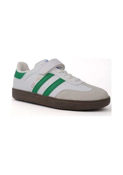 Cool Samba Cırt Cırtlı Sneaker Ortopedik Çocuk Spor Ayakkabı Yeşil