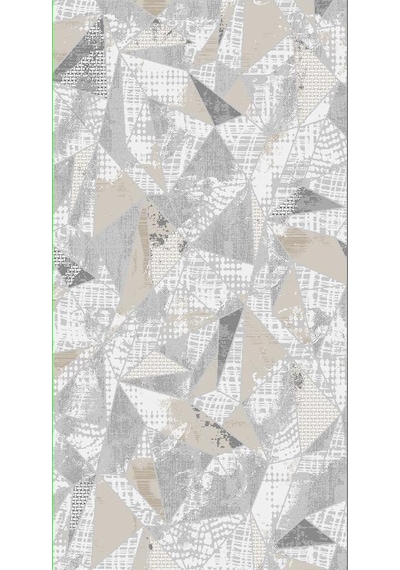 Diamond Halı 25011A Model 150*220 Polip Leke Tutmaz Modern Çizgi Koyu Bej