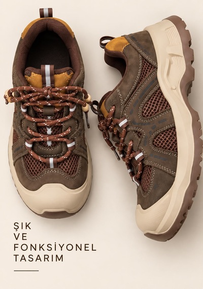 Guja 26k389 Kadın Hakiki Deri Outdoor Spor Ayakkabı Haki