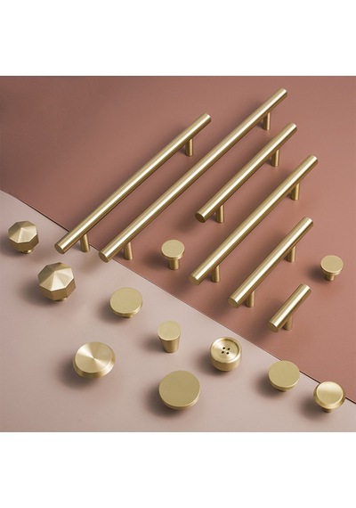Rosa Mat Gold - Altın - Sarı Kulp 160 mm