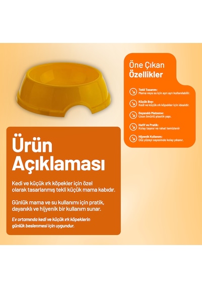 Kedi Ve Köpek Tekli Küçük Mama Kabı - 10 Adet