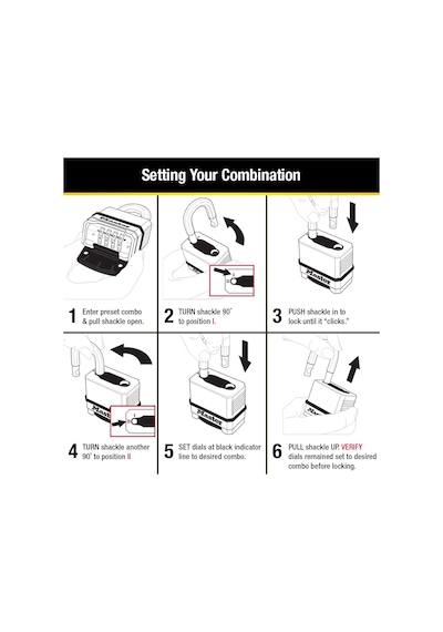 Master Lock Dış Mekanlar Için Sağlam Şifreli Kilit, Çelik Çinko,