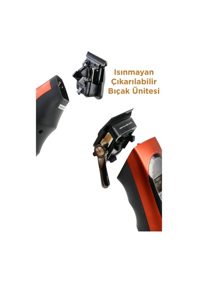 Fenda Saç Ve Sakal Kesme Makinesi Seti Turuncu Fndsacksset012