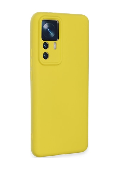 Xiaomi Mi 12t Pro Uyumlu Kılıf Nano İçi Kadife Silikon - Sarı