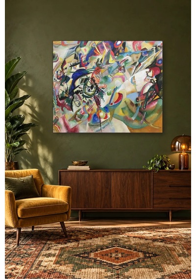 Fida Kandinsky Kompozisyon Vıı Canvas Tablo Çok Renkli