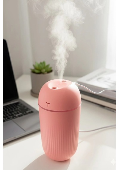Blackbird Kt-h09 Pembe 420 Ml Taşınabilir Mini Usb Hava Nemlendirici Araç Ve Ofis İçin Renkli Işık
