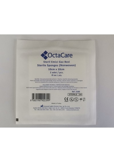 Octacare Steril Emici Gaz Bezi 10 x 10 CM 20'li