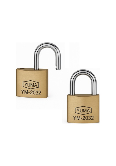 Yuma Ym2032 Sarı Kaplama Pirinç Asma Kilit 32 Mm