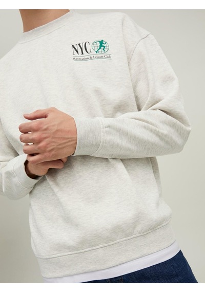 Jack & Jones Erkek Sweatshirt Jorbrınk Cıty Sweat Crew Neck 12216048 001