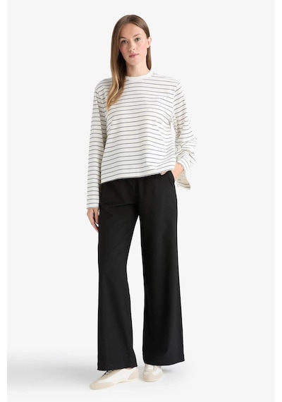 Defacto Wide Leg Geniş Bol Paça Pantolon D4150ax25aubk27 Siyah