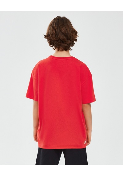 Skechers Graphic Tee B Short Sleeve Büyük Erkek Çocuk Kırmızı Tshirt Sk241020-600