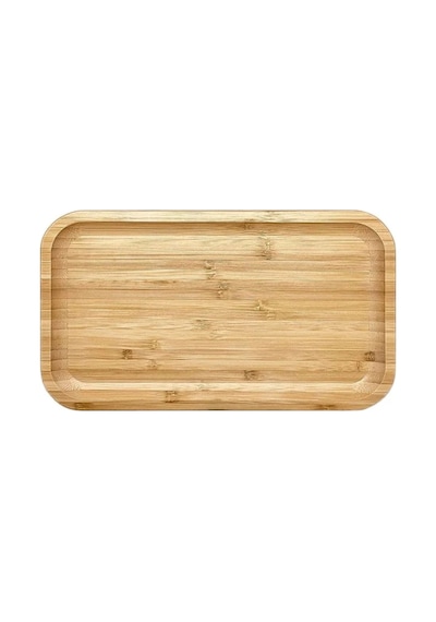 Morponi Bambu Dikdörtgen Sunum Tabağı - Yağdanlık Altlığı- Servis Tabağı 24 Cm X 12 Cm Dikdörtgen Bambu