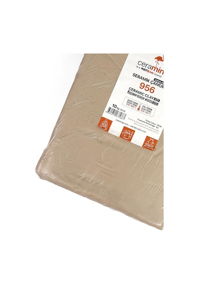 956 Süper Beyaz Seramik Çamuru Vakumlu - 10 Kg