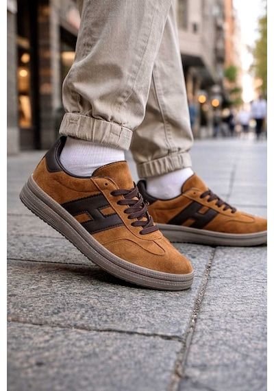 Mcdark Kadın Taba Süet Sneaker Ayakkabı