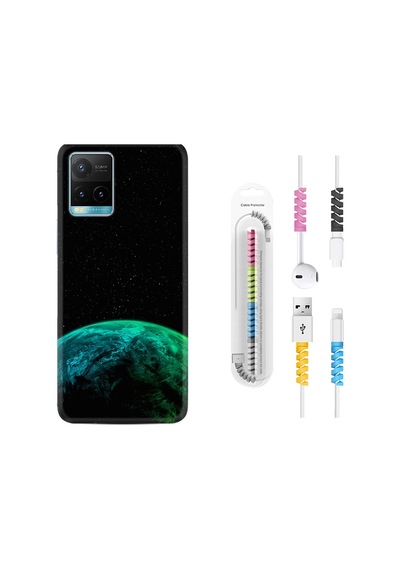 Vivo Y32 Kılıf Kablo Koruyuculu Green World 2 1865