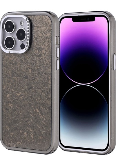 Apple Uyumlu iPhone   14 Pro Max Kılıf   Taşlı Tasarımlı Zore Kapi Kapak