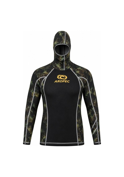 Aropec 1mm Camo Kapuşonlu Rash Guard Kamuflaj