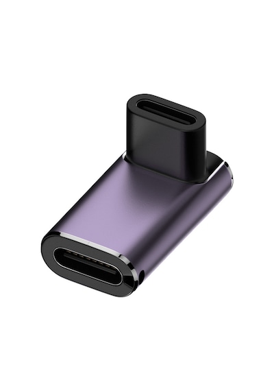 240w Yüksek Güçlü Type-c Adaptör 90 Derece L Başlı U Şeklinde 40gbps İletim Usb4.0 Tam Fonksiyonlu