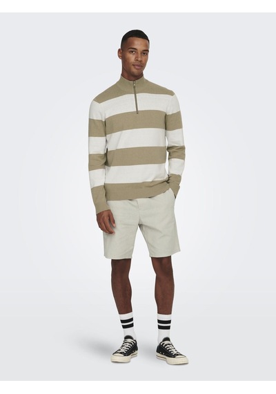 Only & Sons Onslınus 0007 Cot Lın Shorts Noos Erkek Gri Şort - 22024967 Gri