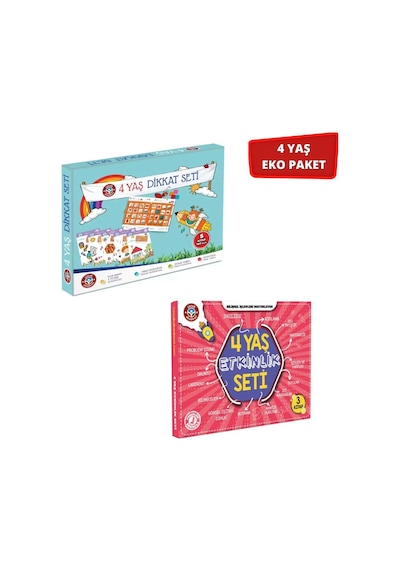 4 Yaş Dikkat/etkinlik Eko Paket