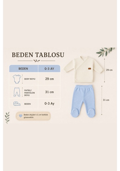 Sitilin Erkek Bebek Battaniyeli 7'li Hastane Çıkışı Seti %100 Pamuk Yenidoğan Hediye Seti Stl7231 Beyaz