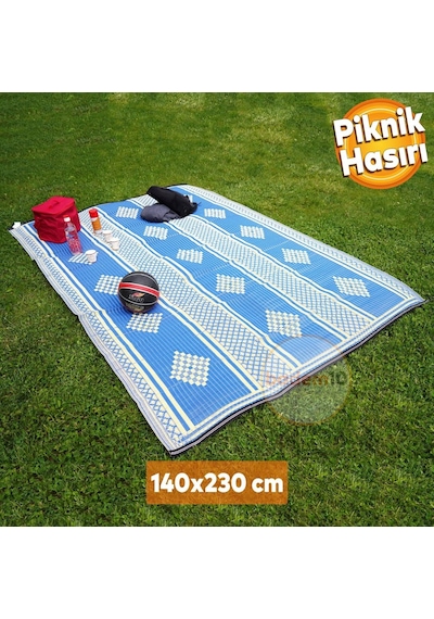 Plastik Hasır Halı Kilim Piknik Cami Park Plaj Bahçe Balkon Teras Kamp Outdoor Karavan 140 X 230 Cm 98 x 98