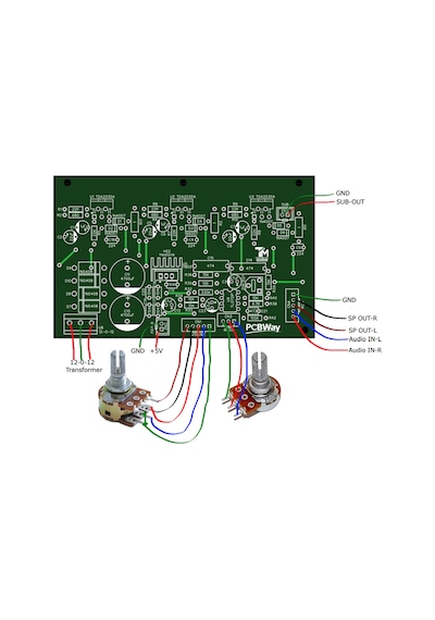 2.1 Kanal 15 15 20 Watt Amfi Devresi Tda2030A