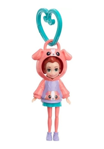 Polly Pocket Kapüşonlu Bebek -Köpek HKV98 HKW01 Lisanslı  Ürün