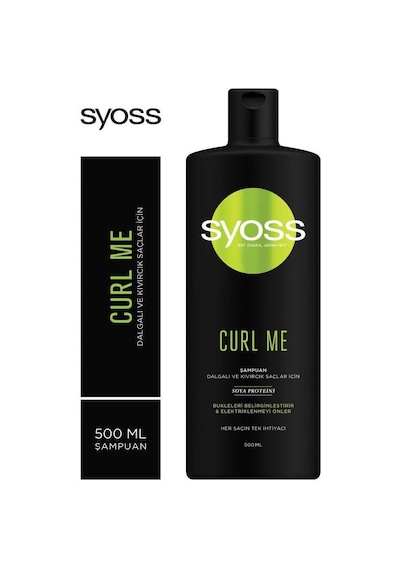 Syoss Curl Me Dalgalı ve Kıvırcık Saçlar için Şampuan 3 x 500 ML