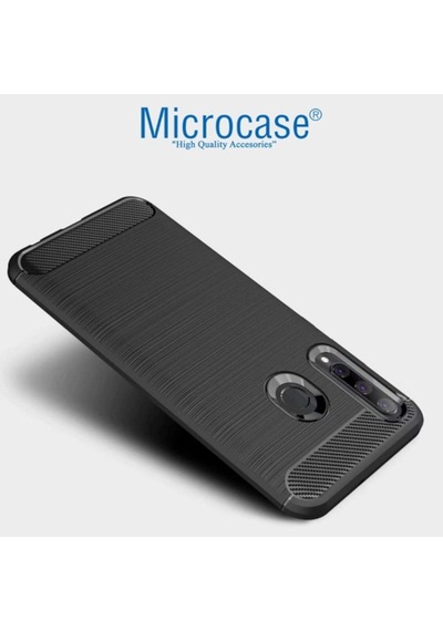 Huawei Honor 20 Lite Brushed Carbon Kilif + Cam (Seç) 364469569