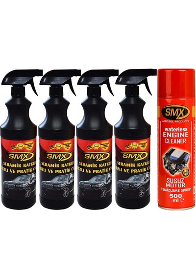 Smx Seramik Katkılı Cila 4 Adet / Susuz Motor Temizleyici