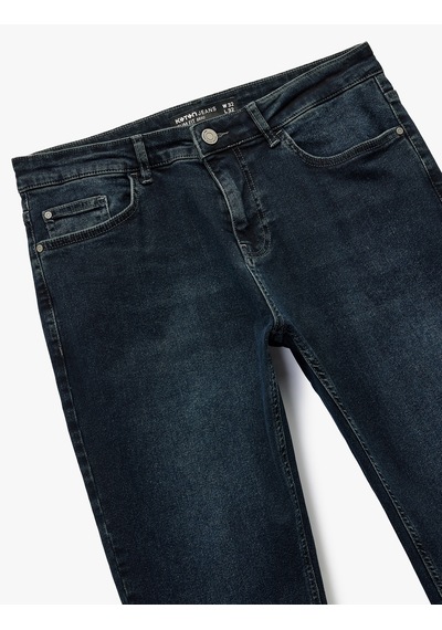 Koton Normal Bel Pamuklu Slim Fit Jean Pantolon - Brad Jean Koyu İndigo 6wam40239nd İndigo Koton Normal Bel Pamuklu Slim Fit Jean Pantolon - Brad Jean Koyu İndigo 6wam40239nd İndigo