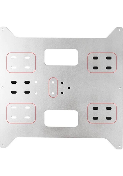 Koodmax 3d Baskı Y Ekseni Sıcak Yatak Destek Plakası 220x220mm + 4 Adet Sc8uu Kaydırıcı