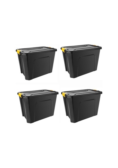 Kamp Malzemeleri Düzenleyici Derin Organizer Set 40 Litre X 4 Ad Siyah