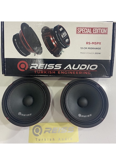 Reıss Audıo Rs-M5Px 13Cm Midrange 250Wat 100Rms İki Adet