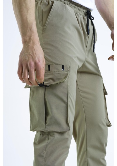 Oksit Pietro Slim Fit Kort Paraşüt Kargo Cepli Erkek Eşofman Alt KARIŞIK RENK Çok Renkli
