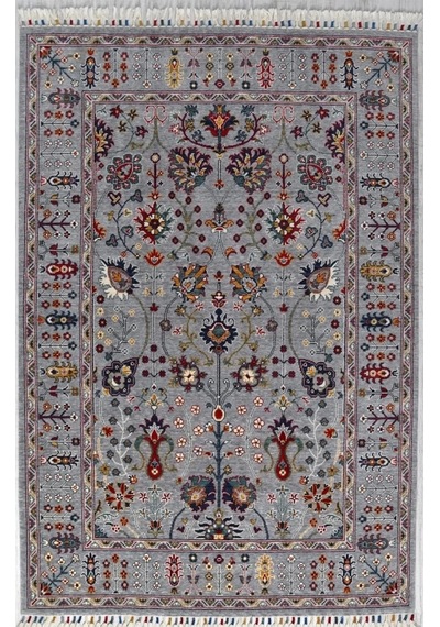 Hoom Rugs Wool Sultani 805 Gri Klasik Salon Halısı