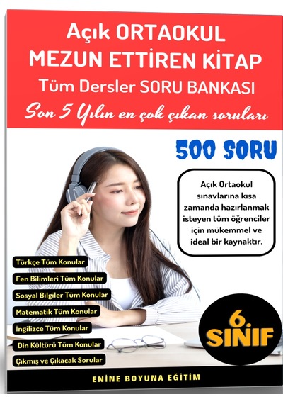 Açık Ortaokul Mezun Ettiren Kitap Seti 4 Spiralli Kitap