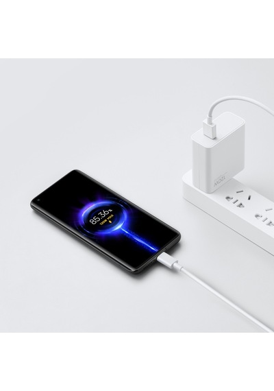 FitPlus MDY-12-ED Power Adapter 120W Şarj Aleti ve Type-C Kablo Set Beyaz