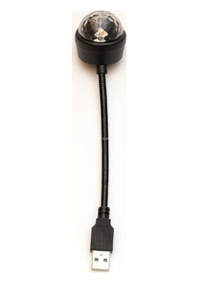 Busstier Araç İçi Led Işık Usb Disko Topu Çok Renkli 9 Modlu Tavan Ve Ayak Altı Aydınlatma Ses Kontrollü Mini Projektör Parti Atmosfer Lambası 10c