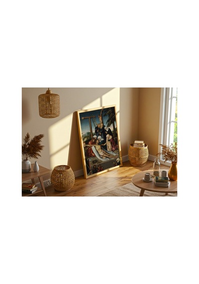Rönesans Cranach İsa'ya Ağıt Aziz Wolfgang Çerçevesiz Poster 21x30 Cm A4 Tablo Rönesans Klasik Sanat