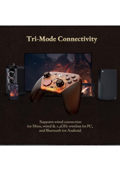 Gamesir G7 Pro Kablolu 3 Mod Tmr Sticks, Hall Effect Analog Controller Xbox Series X S, Xbox One, Android Ve Windows Dragon's Dogma 2 Edition