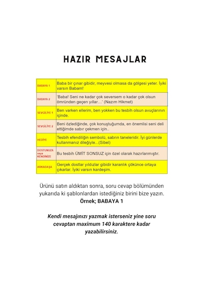 Sevgiliye Özel Mesajlı Gürcü Oltusu Tesbih - İsme Özel 10 x 10 MM Rus Oltu Tesbih - Ahşap Kutulu